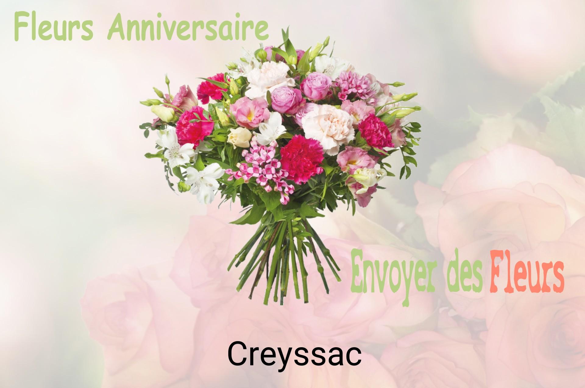 Bouquet de fleurs d’anniversaire livré à Creyssac